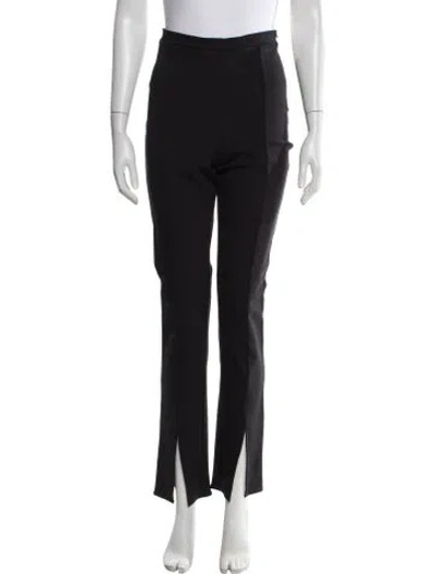 Pre-owned Reformation Straight Leg Pants In Black
