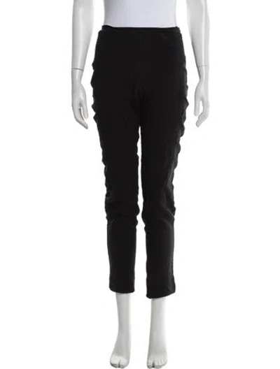 Pre-owned Reformation Straight Leg Pants In Black