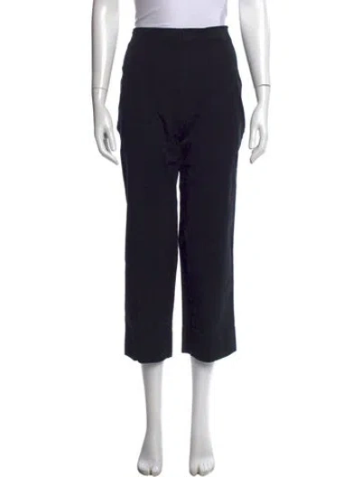 Pre-owned Reformation Straight Leg Pants In Black