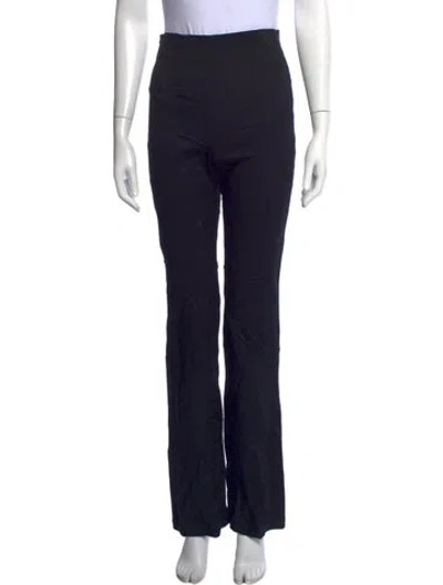 Pre-owned Reformation Straight Leg Pants In Black