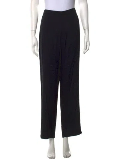 Pre-owned Reformation Straight Leg Pants In Black