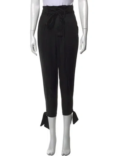 Pre-owned Reformation Straight Leg Pants In Black