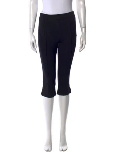 Pre-owned Reformation Straight Leg Pants In Black
