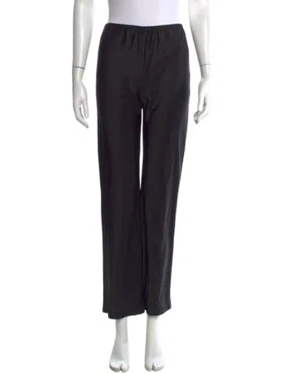 Pre-owned Reformation Straight Leg Pants In Black