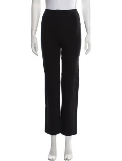 Pre-owned Reformation Straight Leg Pants In Black