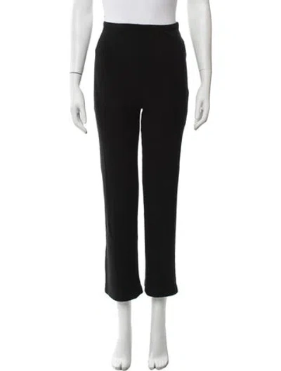 Pre-owned Reformation Straight Leg Pants In Black
