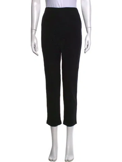 Pre-owned Reformation Straight Leg Pants In Black