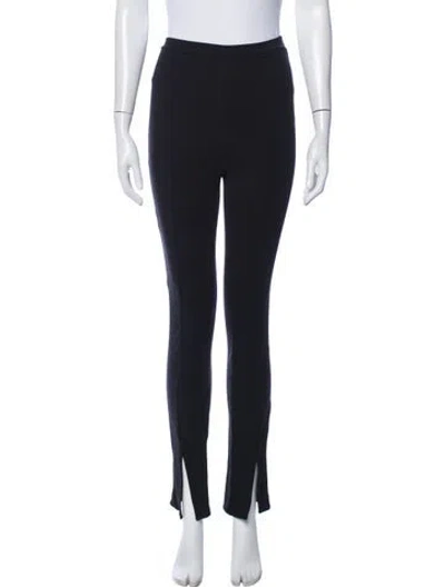 Pre-owned Reformation Straight Leg Pants In Black