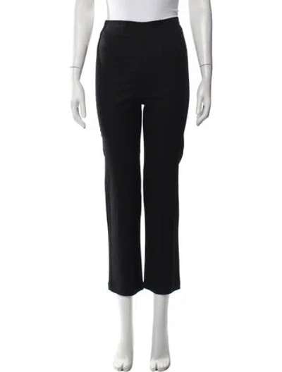 Pre-owned Reformation Straight Leg Pants In Black