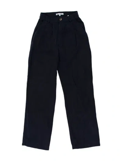 Pre-owned Reformation Straight Leg Pants In Blue