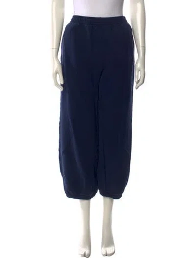 Pre-owned Reformation Straight Leg Pants In Blue