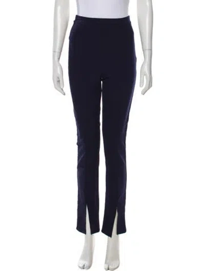 Pre-owned Reformation Straight Leg Pants In Blue