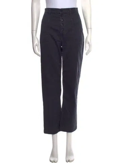 Pre-owned Reformation Straight Leg Pants In Blue