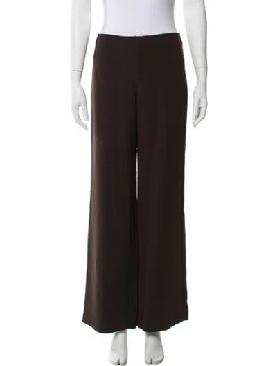 Pre-owned Reformation Straight Leg Pants In Brown