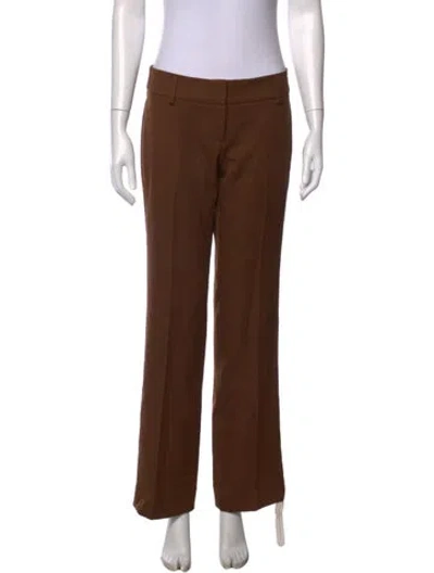 Pre-owned Reformation Straight Leg Pants In Brown
