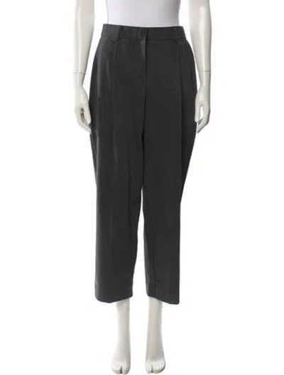 Pre-owned Reformation Straight Leg Pants In Gray