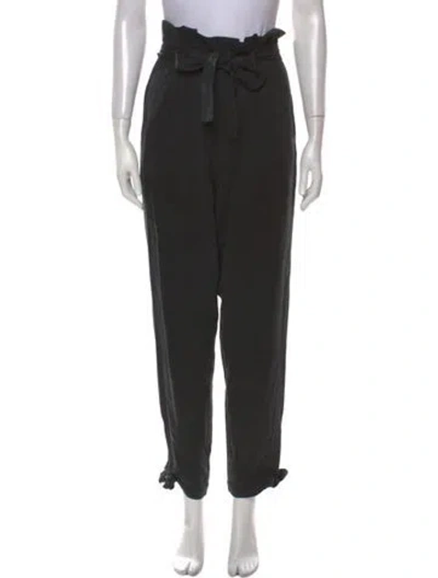 Pre-owned Reformation Straight Leg Pants In Gray