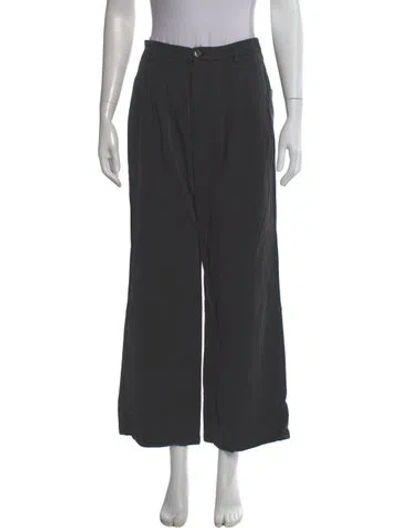 Pre-owned Reformation Straight Leg Pants In Gray