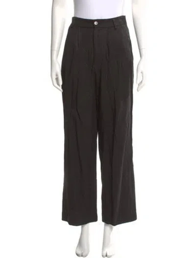 Pre-owned Reformation Straight Leg Pants In Gray