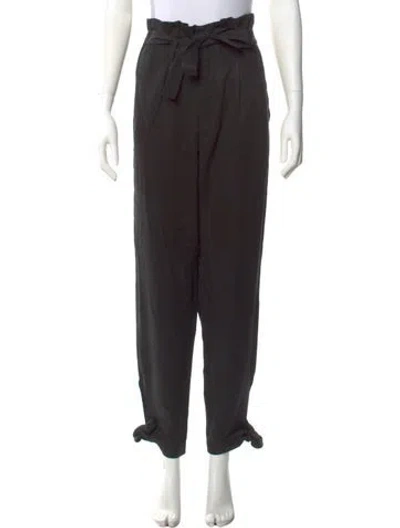 Pre-owned Reformation Straight Leg Pants In Gray