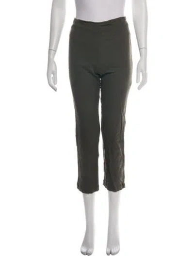 Pre-owned Reformation Straight Leg Pants In Green