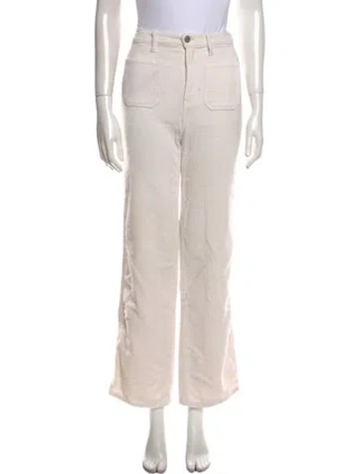 Pre-owned Reformation Straight Leg Pants In Neutral