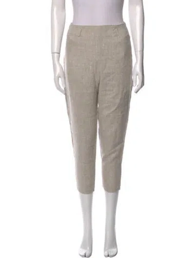Pre-owned Reformation Straight Leg Pants In Neutral