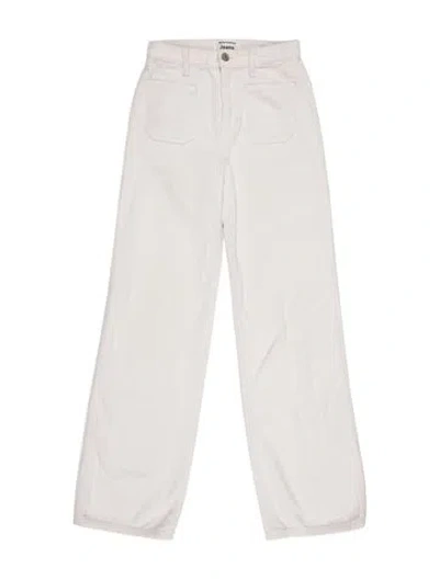 Pre-owned Reformation Straight Leg Pants In Neutral