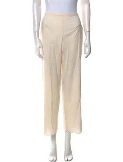 Pre-owned Reformation Straight Leg Pants In Neutral