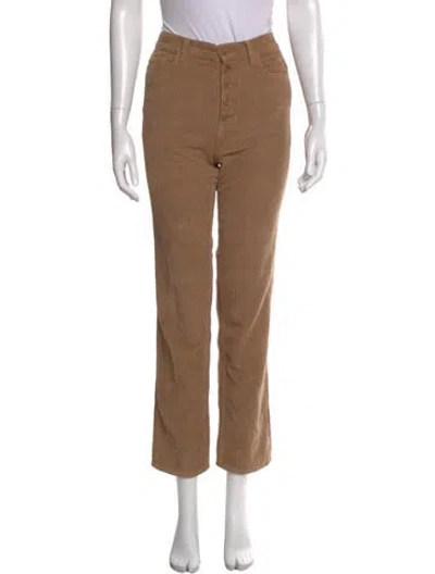 Pre-owned Reformation Straight Leg Pants In Neutral