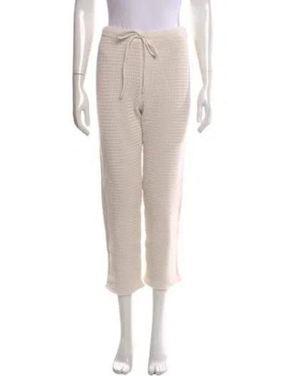 Pre-owned Reformation Straight Leg Pants In Neutral