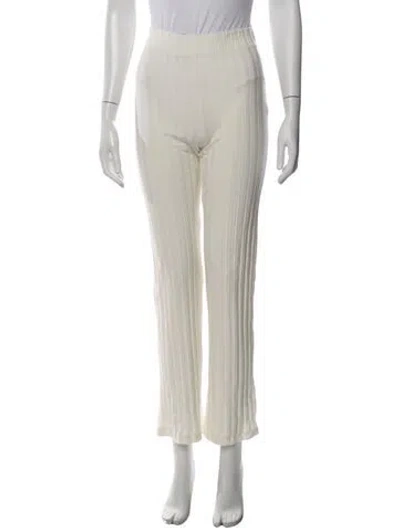 Pre-owned Reformation Straight Leg Pants In Neutrals