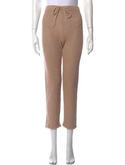 Pre-owned Reformation Straight Leg Pants In Neutrals
