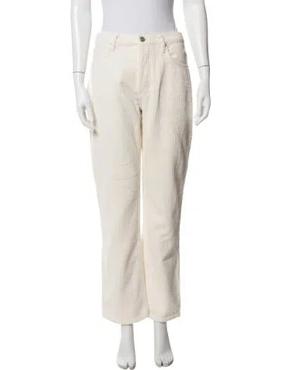 Pre-owned Reformation Straight Leg Pants In Neutrals