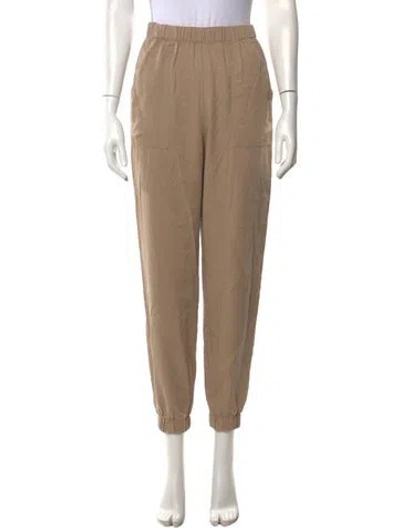 Pre-owned Reformation Straight Leg Pants In Neutrals