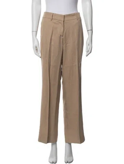 Pre-owned Reformation Straight Leg Pants In Neutrals