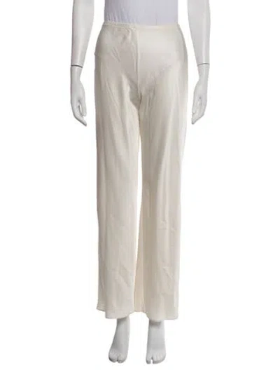 Pre-owned Reformation Straight Leg Pants In Neutrals