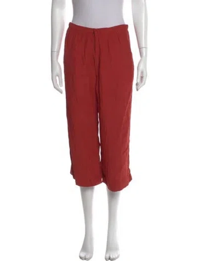 Pre-owned Reformation Straight Leg Pants In Orange
