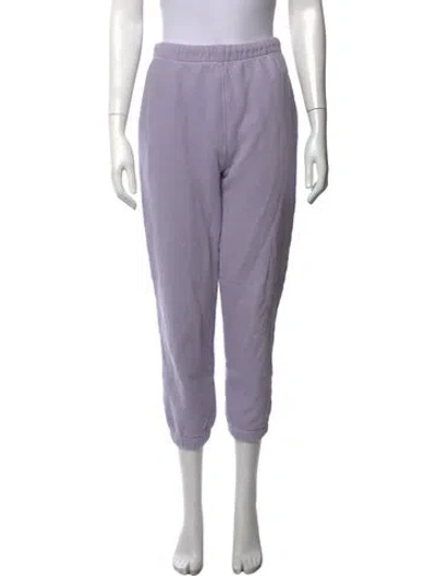 Pre-owned Reformation Straight Leg Pants In Purple