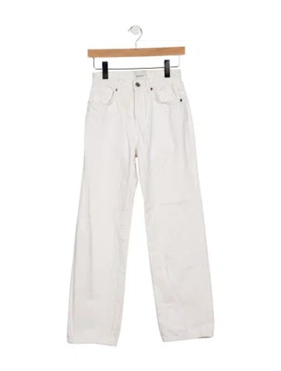 Pre-owned Reformation Straight Leg Pants In White