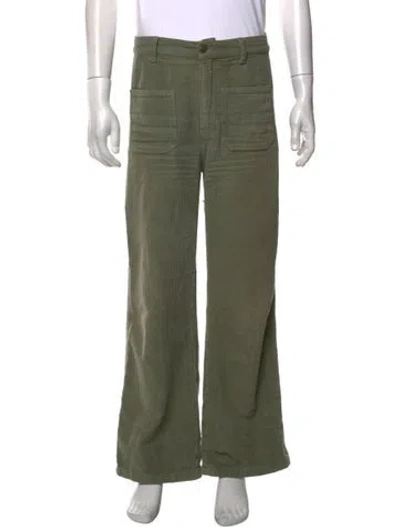 Pre-owned Reformation Straight-leg Jeans In Green