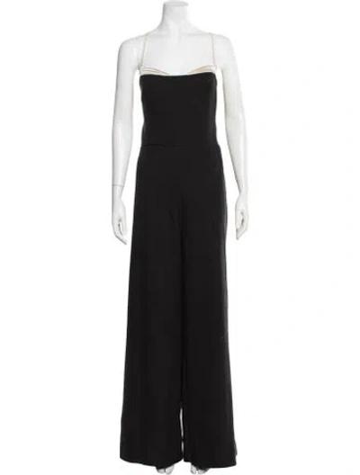 Pre-owned Reformation Strapless Jumpsuit In Black