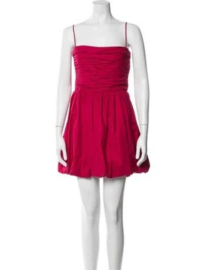 Pre-owned Reformation Strapless Mini Dress W/ Tags In Red