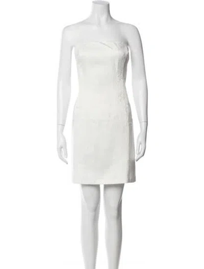 Pre-owned Reformation Strapless Mini Dress In White