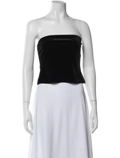 Pre-owned Reformation Strapless Top In Black