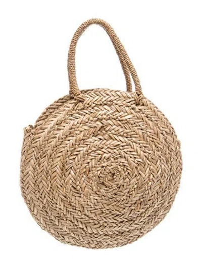 Pre-owned Reformation Straw Shoulder Bag In Neutrals
