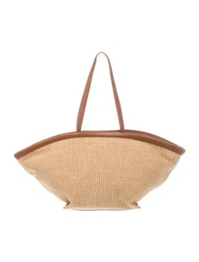 Pre-owned Reformation Straw Tote In Neutrals