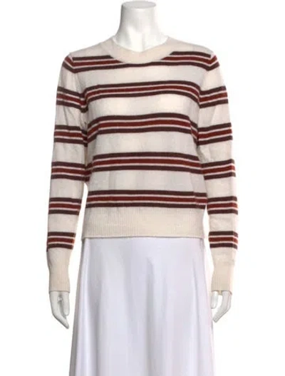 Pre-owned Reformation Striped Crew Neck Sweater In Multicolor