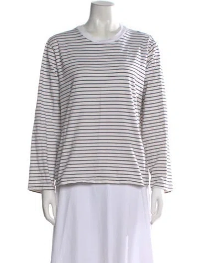Pre-owned Reformation Striped Crew Neck T-shirt In Multi