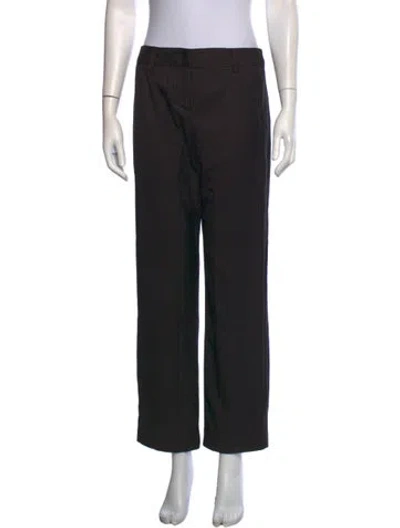Pre-owned Reformation Striped Straight Leg Pants W/ Tags In Black